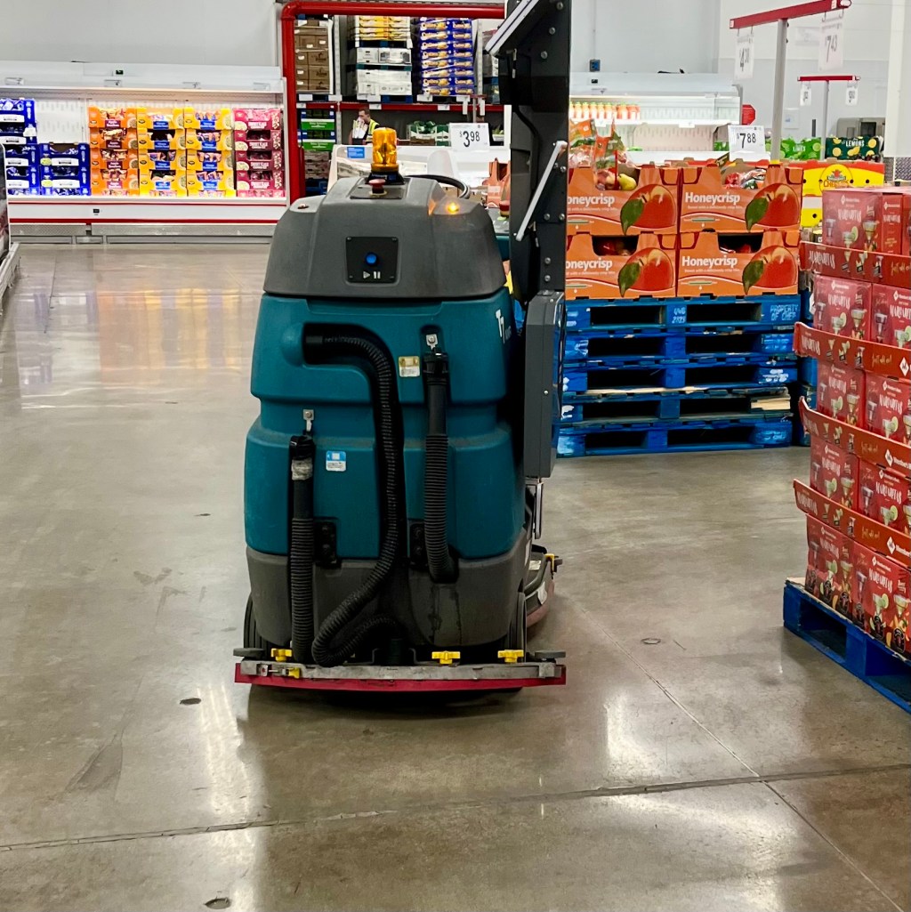 “Butt-in-ski:” encounters with an automated&nbsp;mopper